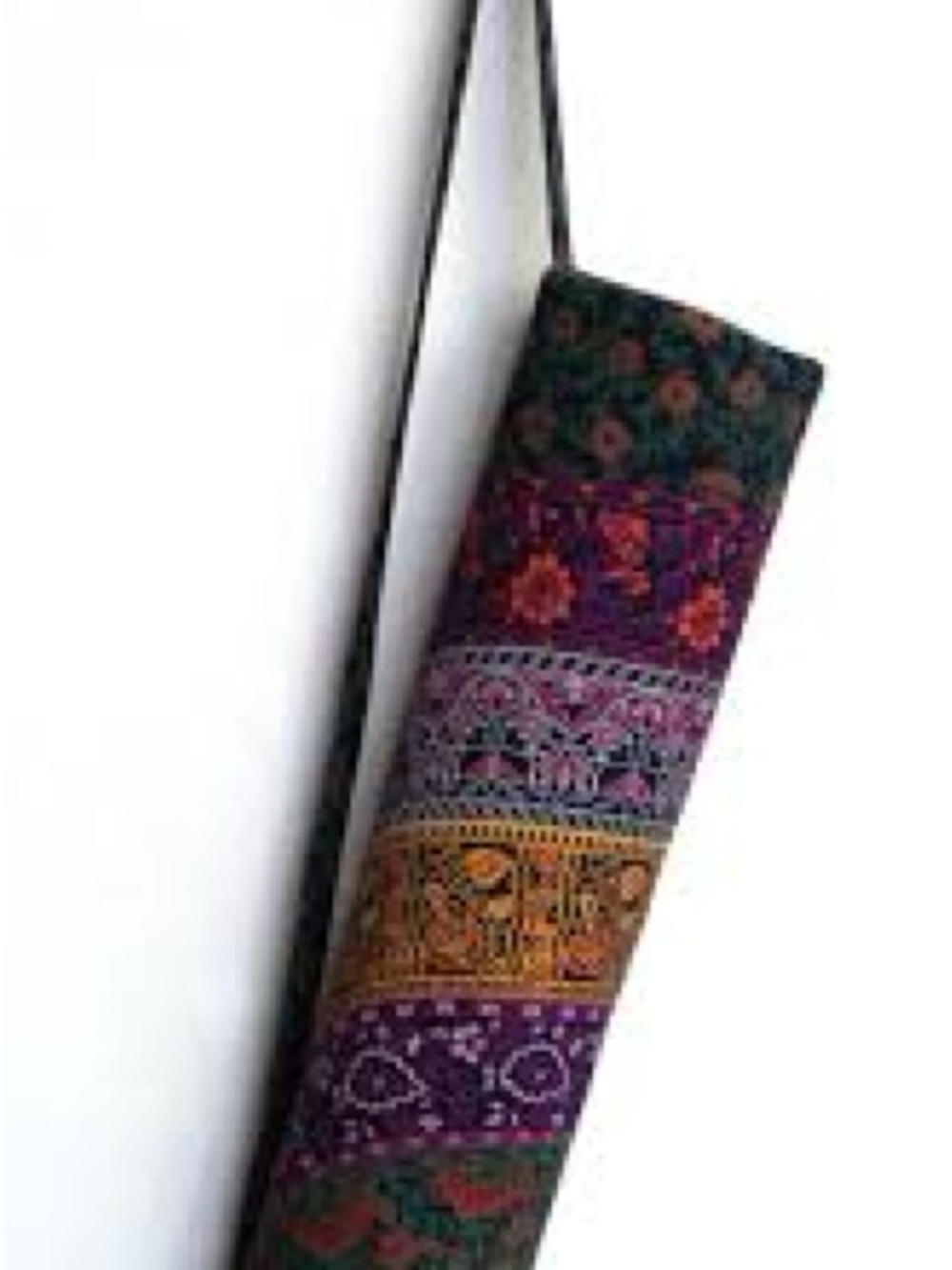 Boho Embroidered Yoga Mat Carrier Strap - Multicolor